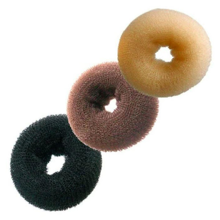 Hairtools Bun Ring Dark 8cm 1